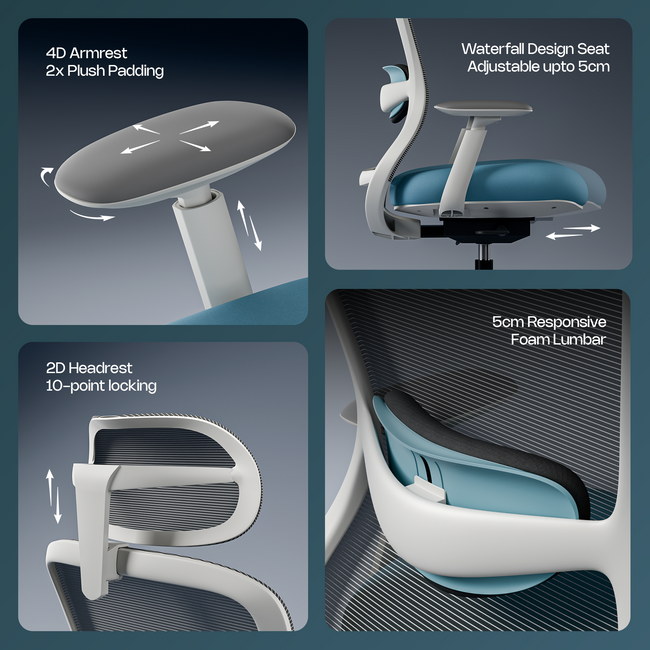 Galaxy Design-Led Ergonomic Precision Intelli-Adapt Recline Office Chair