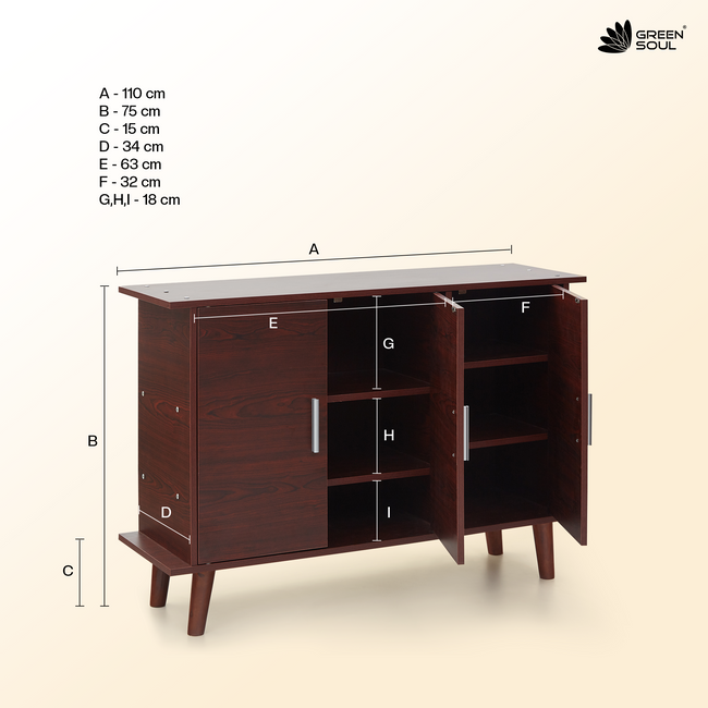 Marina Pro 3-door Shoe Cabinet