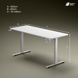 Green Soul Imperium Pro (5 Feet) Multi-Purpose Electric Height Adjustable Study Table