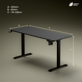 Green Soul Imperium Pro (5 Feet) Multi-Purpose Electric Height Adjustable Study Table