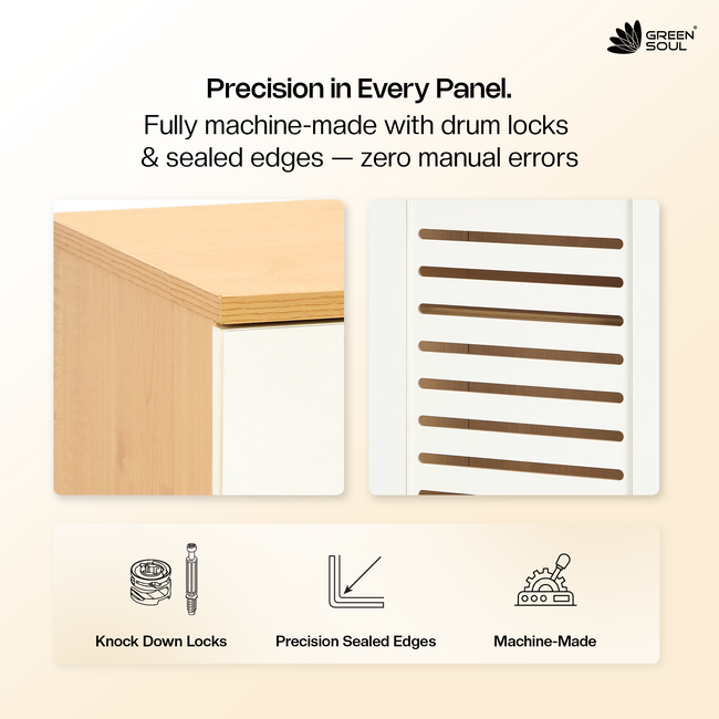 Zuvio 2 Door Engineered Wood Ventilated Shoe Rack 3 Shelves 2 Doors Stores up to 10 Pair of Shoes