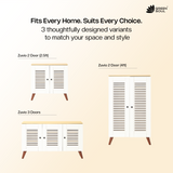 Zuvio 2 Door Engineered Wood Ventilated Shoe Rack 3 Shelves 2 Doors Stores up to 10 Pair of Shoes