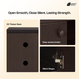 Fortuna 2 Door Shoe Rack with Seating 6 Shelves, 2 Doors Stores up to 12 Pair of Shoes