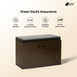 Fortuna 2 Door Shoe Rack with Seating 6 Shelves, 2 Doors Stores up to 12 Pair of Shoes