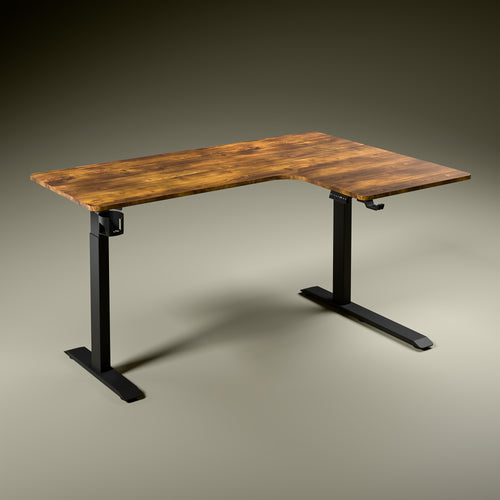 Green Soul Oasis L Shape Premium Height Adjustable Table with Dual Motors