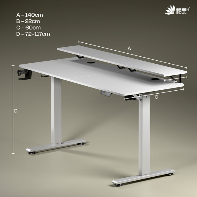 Green Soul Renewed Elevate Electric Height Adjustable Table