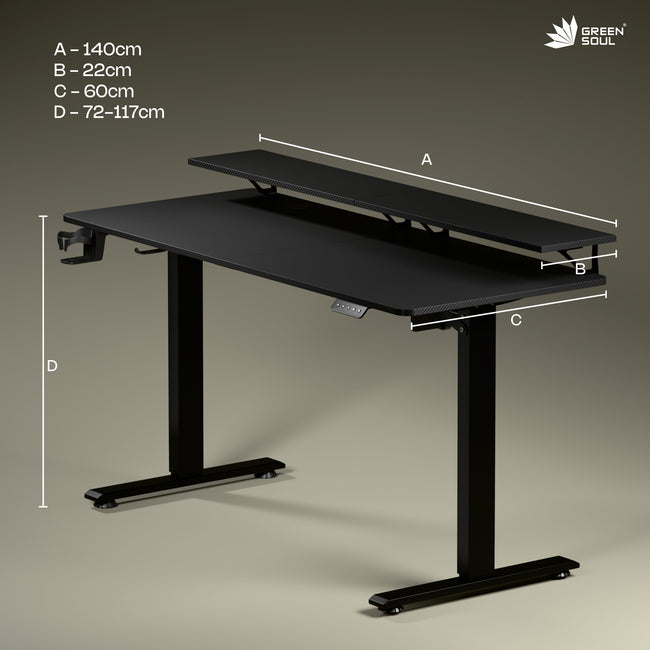 Green Soul Elevate Multi Purpose Electric Height Adjustable Table