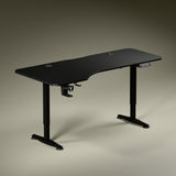 Trigger Height Adjustable Standing Desk with Integrated Wireless Charging Ergonomic Design Table Top (5.3 Ft)