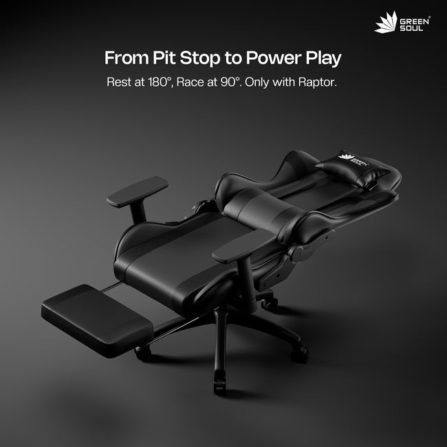 Green Soul Raptor Pro Racing Edition with Footrest Gaming Chair