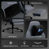 Green Soul Vision Pro V2 Premium Fabric 4D Armrests & Flat Wheelbase Ergonomic Gaming Chair