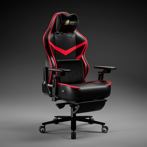 Monster Pro Gaming Chair with Ventilated Seats, Massager, ErgoCurve Legrest & 6D Armrests
