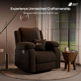 Green Soul Laze 2.0 Rock, Revolve & Recline (R3) Easy Access Side Pocket & Soft Cushion Single Seater Manual Recliner Sofa