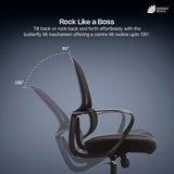 Green Soul Orbit Ergonomic Mesh Office Chair for Work Ultra Thick Cushion Patented Screwless Armrest