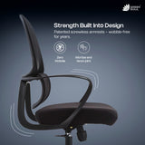 Green Soul Orbit Ergonomic Mesh Office Chair for Work Ultra Thick Cushion Patented Screwless Armrest