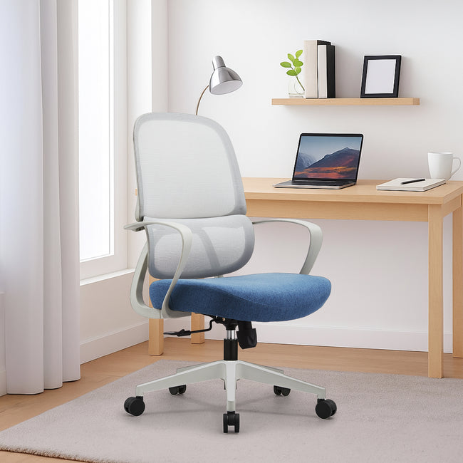 Green Soul Orbit Ergonomic Mesh Office Chair for Work Ultra Thick Cushion Patented Screwless Armrest