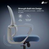 Green Soul Orbit Ergonomic Mesh Office Chair for Work Ultra Thick Cushion Patented Screwless Armrest