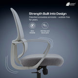 Green Soul Orbit Ergonomic Mesh Office Chair for Work Ultra Thick Cushion Patented Screwless Armrest