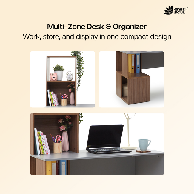 Vermont Study Table - Gothic Grey