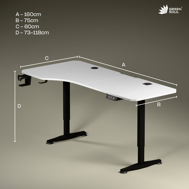 Green Soul Renewed Trigger 2.0 Height Adjustable Table