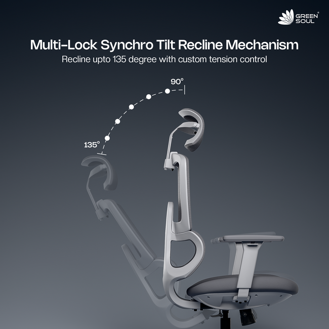Orion Ergonomic Office Chair for Work with Dual Panel Backrest