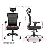 Green Soul Renewed Inspire High Back Mesh Office Chair Renewed Green Soul Ergonomics   