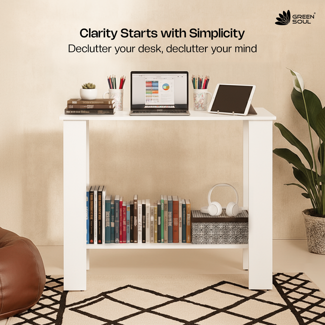 Green Soul Indus Study Table for Home & Office | 90cm | IS 3087 Certified