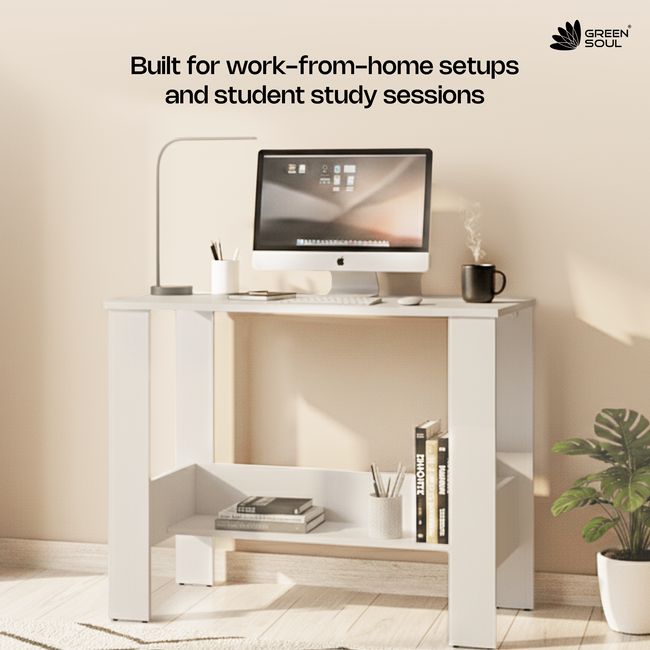 Green Soul Indus Study Table for Home & Office | 90cm | IS 3087 Certified