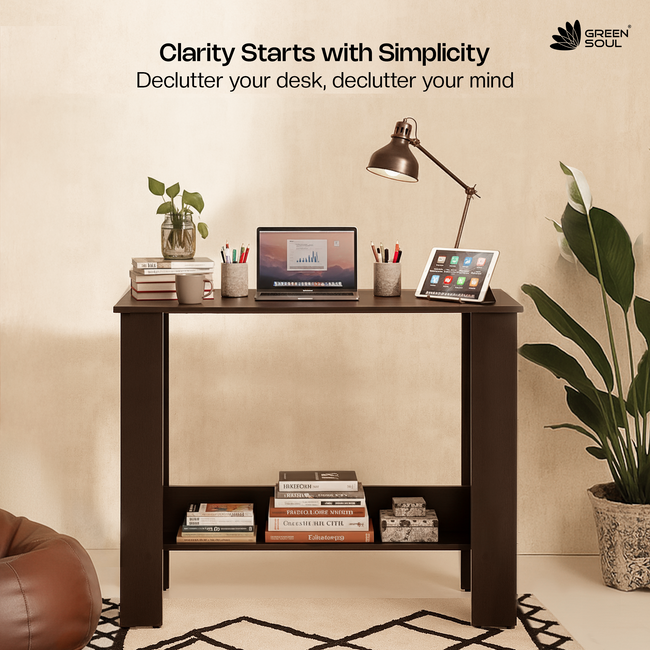 Green Soul Indus Study Table for Home & Office | 90cm | IS 3087 Certified