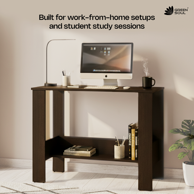 Green Soul Indus Study Table for Home & Office | 90cm | IS 3087 Certified