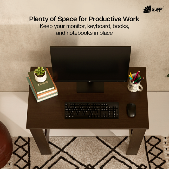 Green Soul Indus Study Table for Home & Office | 90cm | IS 3087 Certified