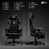 Green Soul Vision Pro V2 Premium Fabric 4D Armrests & Flat Wheelbase Ergonomic Gaming Chair