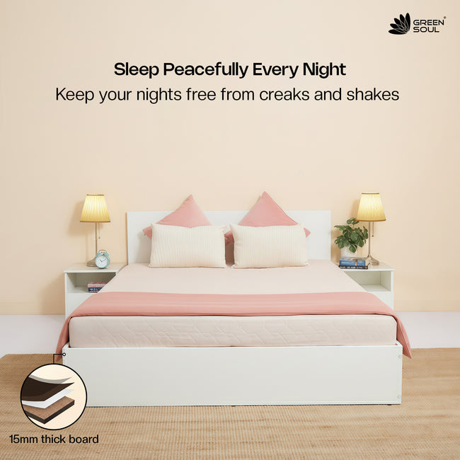 Green Soul Zenith Queen bed with Box Storage