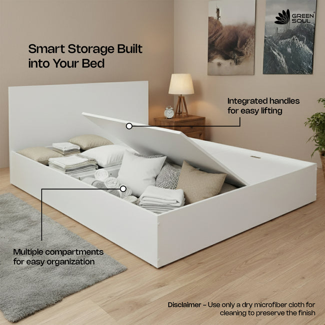 Green Soul Zenith Queen bed with Box Storage