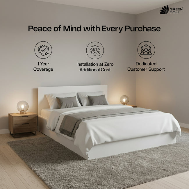 Green Soul Zenith Queen bed with Box Storage