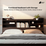 Green Soul Maybelle Queen bed with headboard & Box Storage