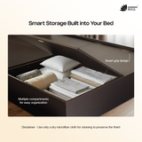 Green Soul Maybelle Queen bed with headboard & Box Storage