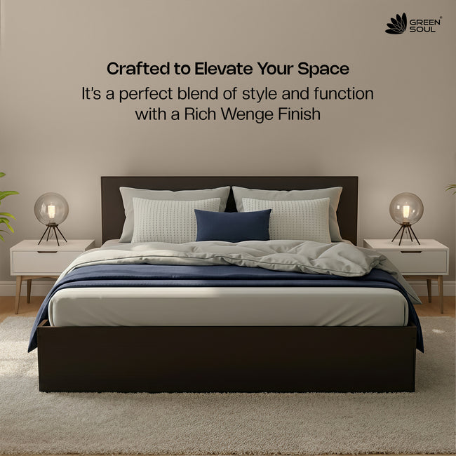 Green Soul Zenith Queen bed with Box Storage