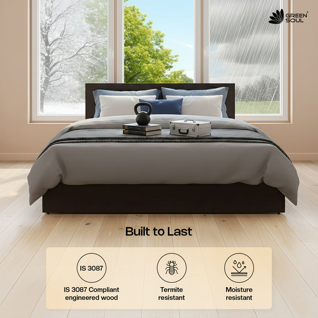 Green Soul Zenith Queen bed with Box Storage