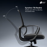 Green Soul Orbit Ergonomic Ultra Thick Cushion Patented Screwless Armrest Office Chair