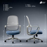 Green Soul Orbit Ergonomic Ultra Thick Cushion Patented Screwless Armrest Office Chair