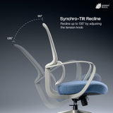 Green Soul Orbit Ergonomic Ultra Thick Cushion Patented Screwless Armrest Office Chair