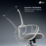 Green Soul Orbit Ergonomic Ultra Thick Cushion Patented Screwless Armrest Office Chair