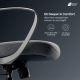 Green Soul Orbit Ergonomic Ultra Thick Cushion Patented Screwless Armrest Office Chair