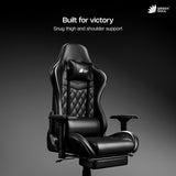 Green Soul Ghost Gaming Chair With Integrated Footrest