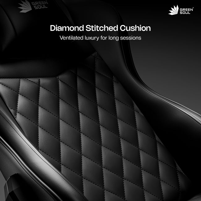 Green Soul Ghost Gaming Chair With Integrated Footrest