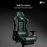 Green Soul Ghost Gaming Chair With Integrated Footrest