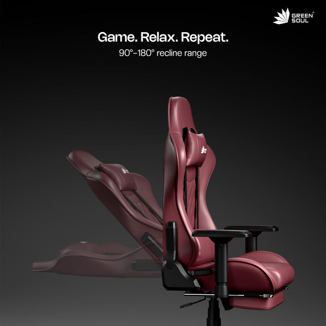 Green Soul Ghost Gaming Chair With Integrated Footrest