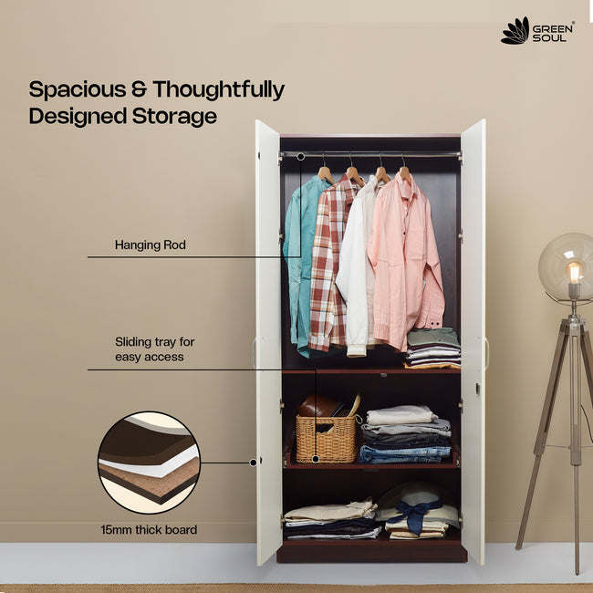 Green Soul Arthur 2-Door Wardrobe