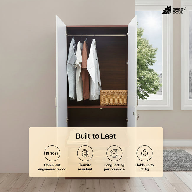 Green Soul Arthur 2-Door Wardrobe