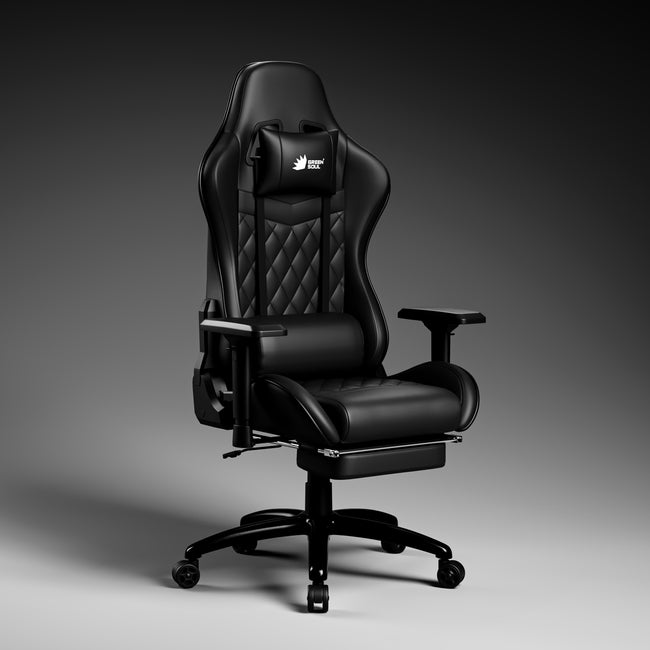 Green Soul Ghost Gaming Chair With Integrated Footrest